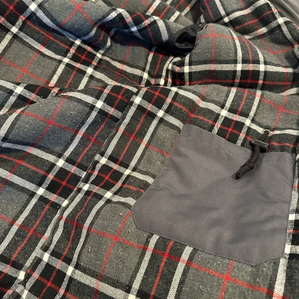 Vintage 80s Men’s London Fog Sz: 44L Maincoat Jacket. Plaid Fleece Lined.